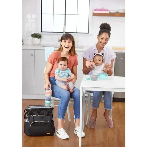 Skip Hop - Conjunto de recipientes Formula To Food, azul-petróleo e cinza