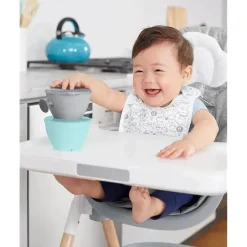 Skip Hop - Conjunto de refeições para alimentação de bebês, azul-petróleo e cinza