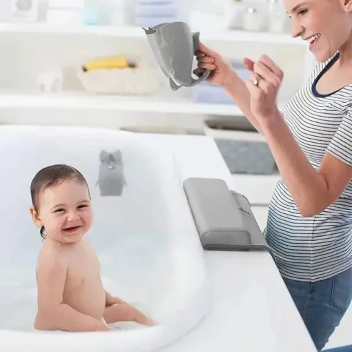 Skip Hop - Conjunto essencial de banho para bebê Moby, cinza 4 unidades