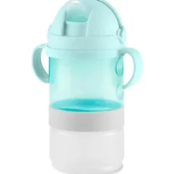 Skip Hop - Conjunto Sip To Snack 2 em 1, azul-petróleo e cinza