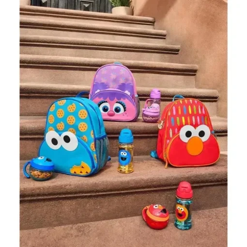 Skip Hop - Copo com canudinho infantil Vila Sésamo com canudo, garrafa de canudo, 12 onças, Abby Cadabby