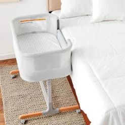 Skip Hop - Cozy-Up 2-em-1 Bedside Sleep &amp; Berço, Cinza
