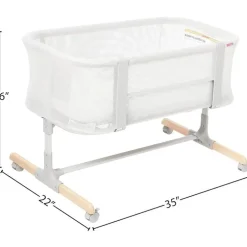 Skip Hop - Cozy-Up 2-em-1 Bedside Sleep &amp; Berço, Cinza