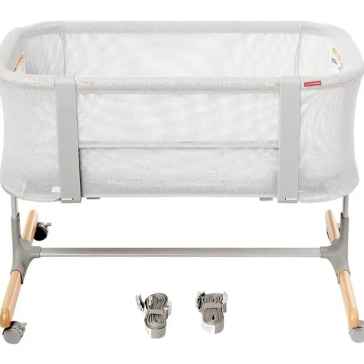 Skip Hop - Cozy-Up 2-em-1 Bedside Sleep &amp; Berço, Cinza