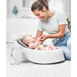 Skip Hop - Enxágue para banho de bebê Moby Waterfall, branco