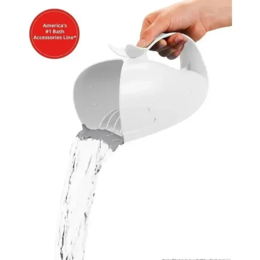 Skip Hop - Enxágue para banho de bebê Moby Waterfall, branco