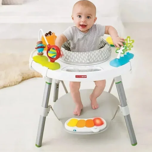 Skip Hop - Explore e muito mais Centro de atividades de 3 estágios Baby's View, branco