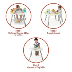 Skip Hop - Explore e muito mais Centro de atividades de 3 estágios Baby's View, branco