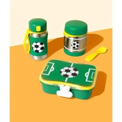 Skip Hop - Garrafa de palha de aço inoxidável Sparks, futebol