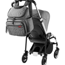 Skip Hop - Mochila Bolsa Fraldas Forma, Cinza