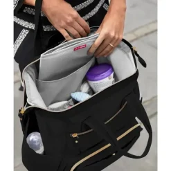 Skip Hop - Mochila Mainframe Wide Open para Fraldas, Preta