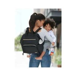 Skip Hop - Mochila Mainframe Wide Open para Fraldas, Preta