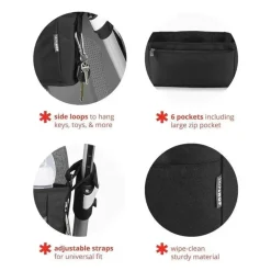 Skip Hop - Organizador Universal para Carrinhos, Grab &amp; Go Ultra, Preto