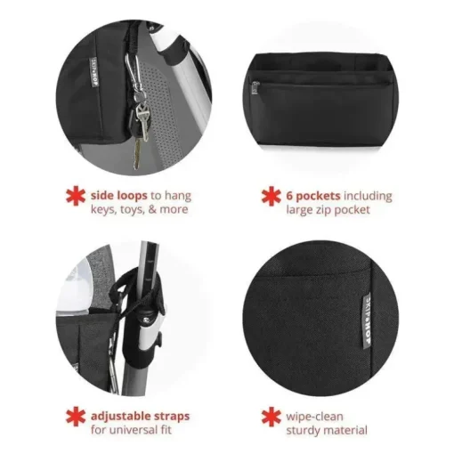 Skip Hop - Organizador Universal para Carrinhos, Grab &amp; Go Ultra, Preto
