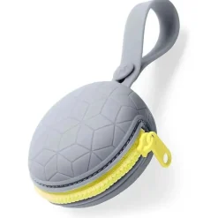 Skip Hop - Porta-chupeta de silicone, cinza