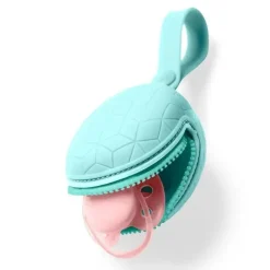 Skip Hop - Porta-chupeta de silicone, azul-petróleo