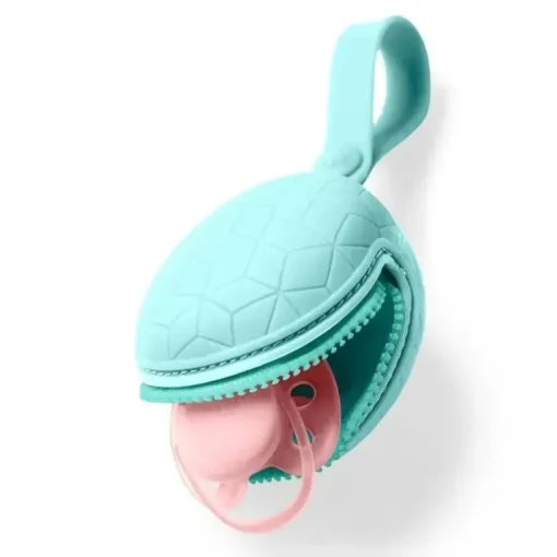 Skip Hop - Porta-chupeta de silicone, azul-petróleo