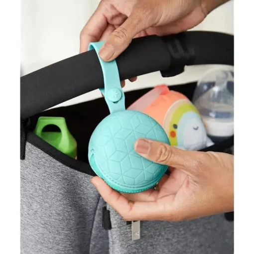 Skip Hop - Porta-chupeta de silicone, azul-petróleo