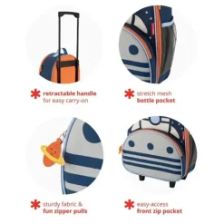 Skip Hop - Spark Style Luggage, Rocketship