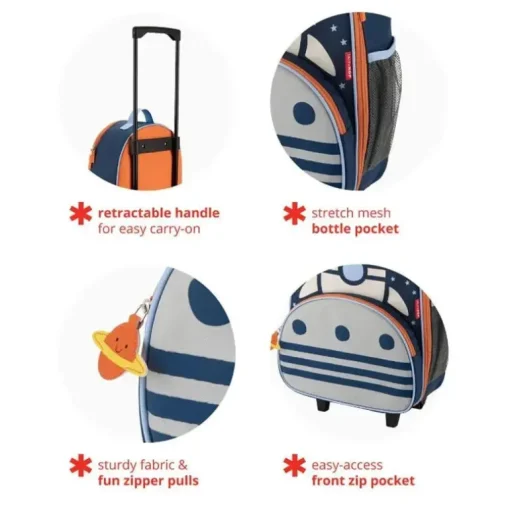Skip Hop - Spark Style Luggage, Rocketship