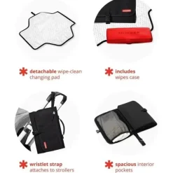 Skip Hop - Trocador portátil para bebês, preto
