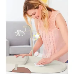 Skip Hop Nursery Style Wipe-Clean Changing Pad, Oat