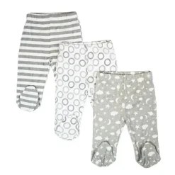 Spasilk - 3 Pack Calças com Pés Cinzento Celestial