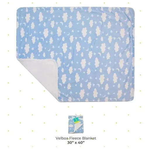 Spasilk - cobertor de lã Velboa para meninos, azul celeste