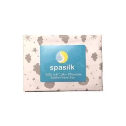 Spasilk - fronha 100% algodão tamanho infantil cinza celeste