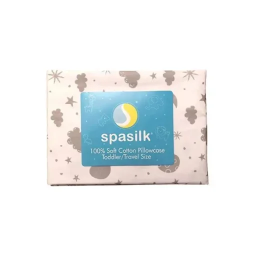 Spasilk - fronha 100% algodão tamanho infantil cinza celeste