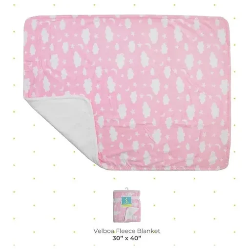 Spasilk - Manta Velo Velboa, Rosa Celestial