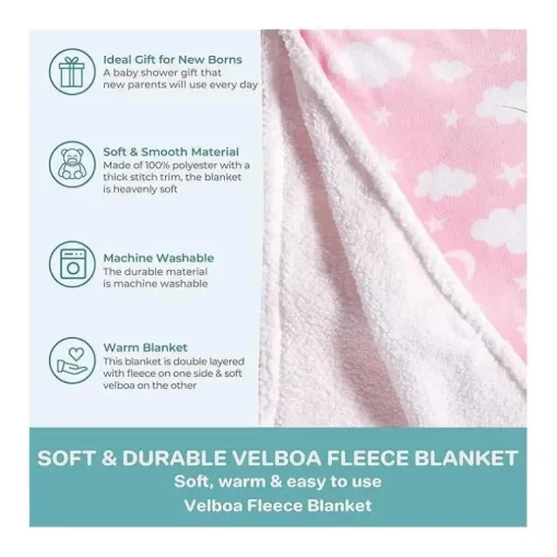 Spasilk - Manta Velo Velboa, Rosa Celestial