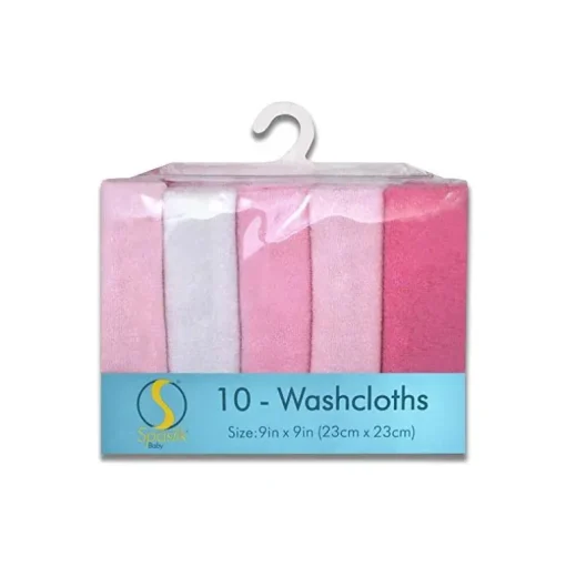 Spasilk - Pacote com 10 Toalhinhas Rosa