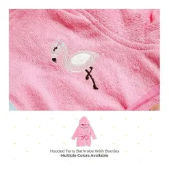 Spasilk - Roupão Terry com Capuz Flamingo e Botas