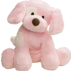 Spin Master - Baby GUND Spunky Barking Puppy Brinquedo de som de animal de pelúcia com sons, rosa, 8 ”