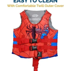 Spin Master - Colete salva-vidas SwimWays Marvel Swim Trainer, para crianças de 33 a 55 libras, Spidey
