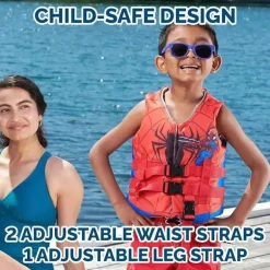 Spin Master - Colete salva-vidas SwimWays Marvel Swim Trainer, para crianças de 33 a 55 libras, Spidey