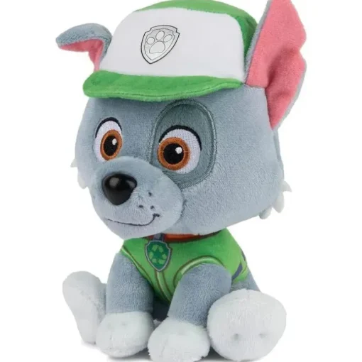 Spin Master - GUND Oficial PAW Patrol Rocky em brinquedo de pelúcia uniforme de reciclagem exclusivo, bicho de pelúcia para maiores de 1 ano, 6 anos