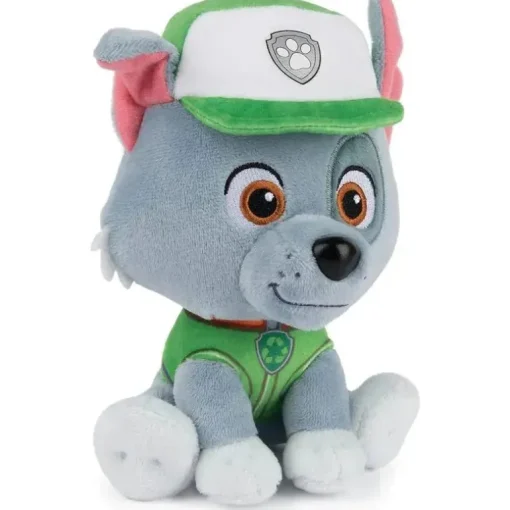 Spin Master - GUND Oficial PAW Patrol Rocky em brinquedo de pelúcia uniforme de reciclagem exclusivo, bicho de pelúcia para maiores de 1 ano, 6 anos