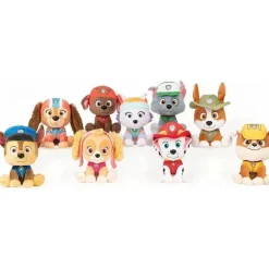 Spin Master - GUND Oficial PAW Patrol Rubble em brinquedo de pelúcia uniforme de construção exclusivo, bicho de pelúcia para idades 1+, 6