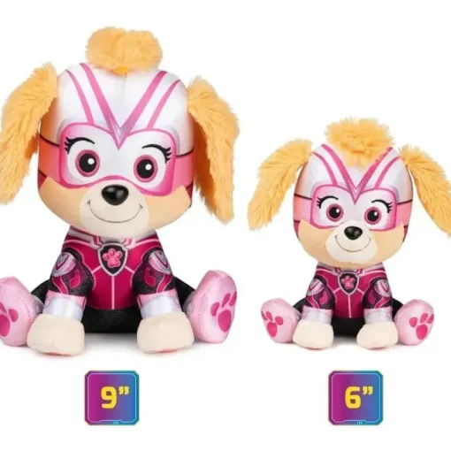 Spin Master - GUND PAW Patrol: The Mighty Movie Skye Stuffed Animal, brinquedo de pelúcia oficialmente licenciado para maiores de 1 ano, 9 ”