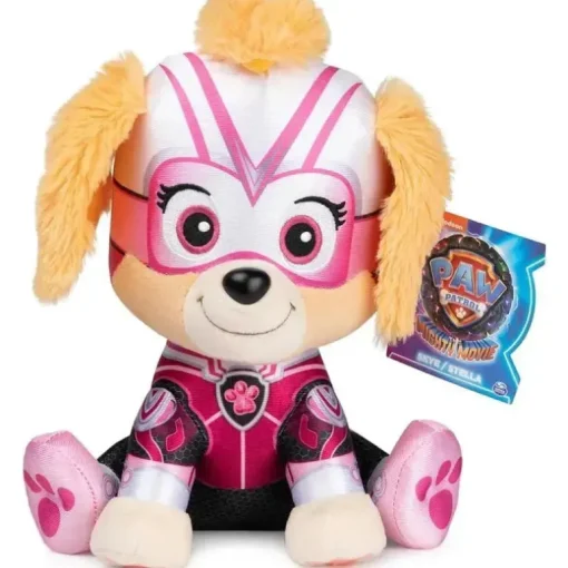 Spin Master - GUND PAW Patrol: The Mighty Movie Skye Stuffed Animal, brinquedo de pelúcia oficialmente licenciado para maiores de 1 ano, 9 ”