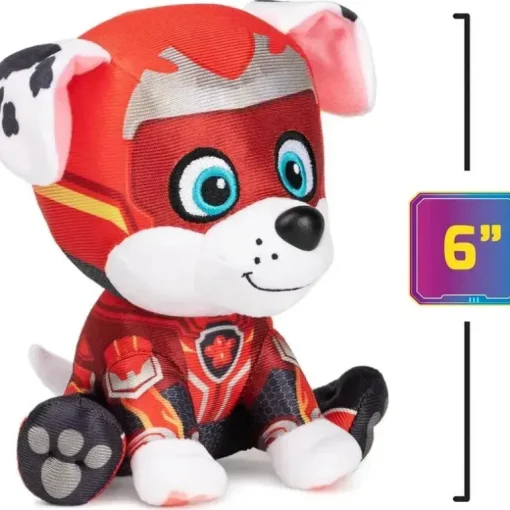 Spin Master - GUND PAW Patrol: O poderoso novo filme Marshal Stuffed Animal, para maiores de 1 ano, 6”
