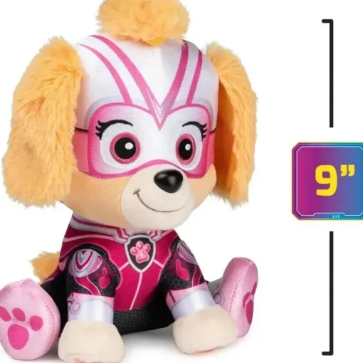 Spin Master - GUND PAW Patrol: The Mighty Movie Skye Stuffed Animal, brinquedo de pelúcia oficialmente licenciado para maiores de 1 ano, 9 ”