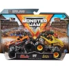 Spin Master - Monster Jam, Earth Shaker vs. Monster Trucks fundidos sob pressão da Bad Company, a partir de 3 anos