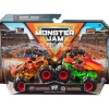 Spin Master - Monster Jam, Bakugan Dragonoid vs. Caminhões monstro fundidos sob pressão Bakugan Dragonoid, maiores de 3 anos