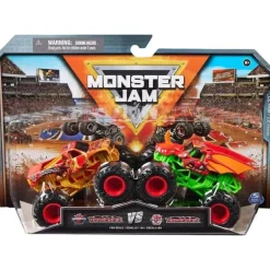 Spin Master - Monster Jam, Bakugan Dragonoid vs. Caminhões monstro fundidos sob pressão Bakugan Dragonoid, maiores de 3 anos