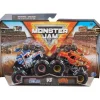 Spin Master - Monster Jam, Estabilizador Oficial Lucas vs. Monster Trucks Die-Cast Jester, maiores de 3 anos