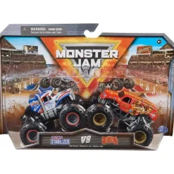 Spin Master - Monster Jam, Estabilizador Oficial Lucas vs. Monster Trucks Die-Cast Jester, maiores de 3 anos