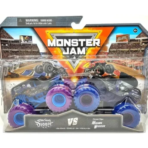 Spin Master - Monster Jam Son Uva Digger Vs. Mohawk Warrior Die-Cast Monster Trucks